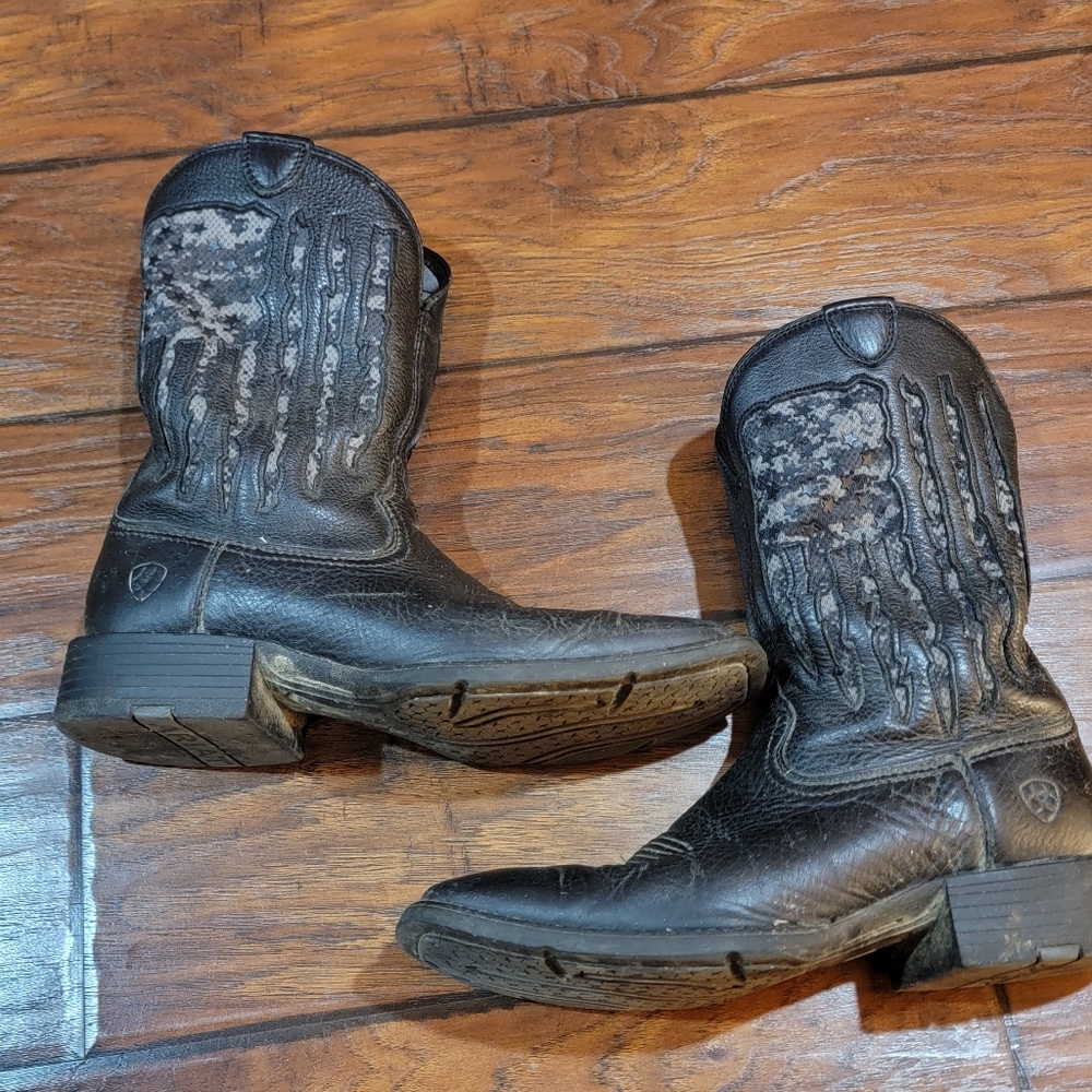 Ariat Black Western square toe boots - Picture 9 of 13